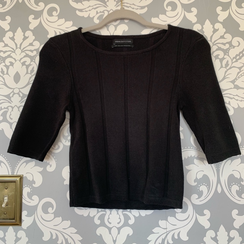Black Fitted Sweater, UO, size S